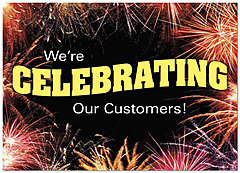 Select a verse or write your own. Celebrating Our Customers Card D4093D-Y